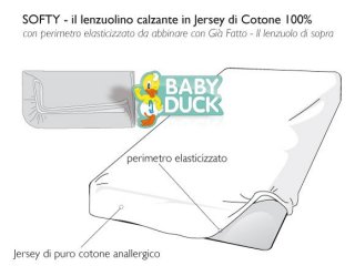 LENZUOLO SOFTY SPUGNA 70X140